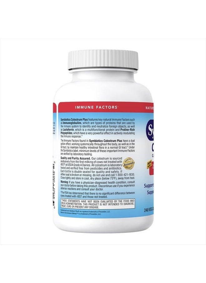 Symbiotics - Colostrum Capsules Plus, Supports Healthy Immune Response (240 Capsules) - Image 1