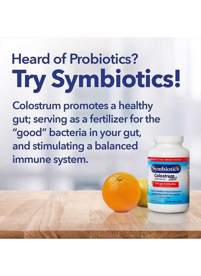 Symbiotics - Colostrum Capsules Plus, Supports Healthy Immune Response (240 Capsules) - Image 1