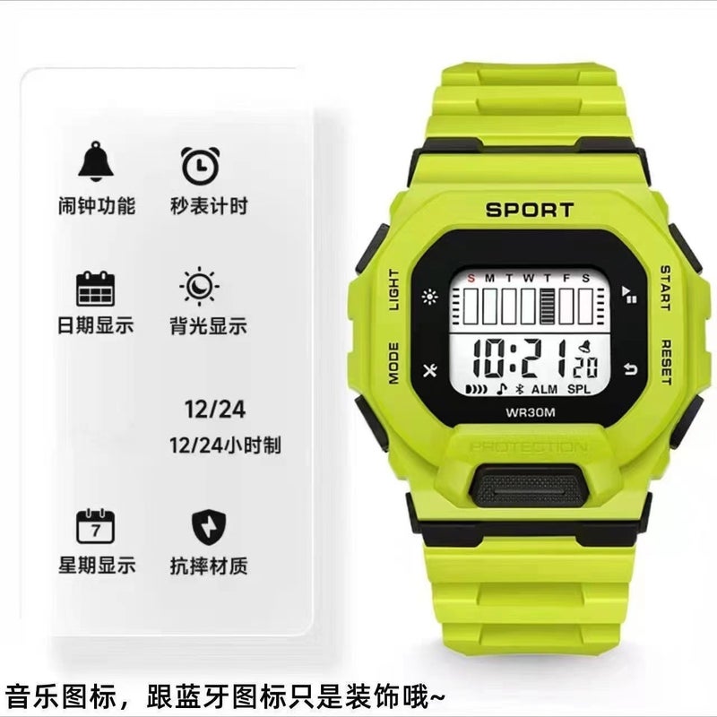 Factory Direct Fashionable Kids Waterproof Electronic Watch Yellow 