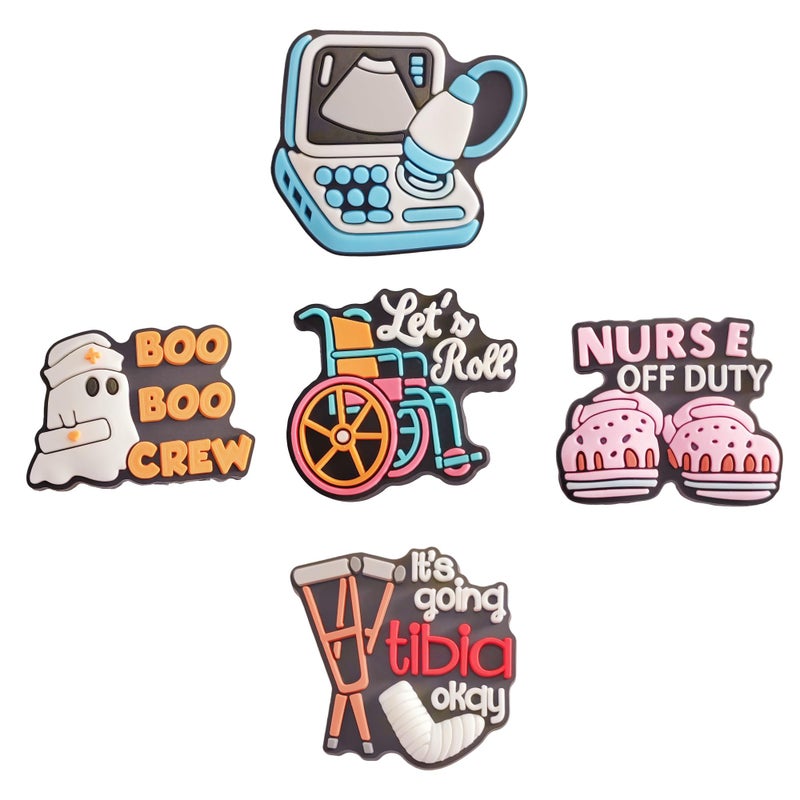 YMHOETS 30pcs Nurses Shoe Charms for Women Men Cute Medical Clogs Charms Accessories for Adults Shoe Decoration Party Favor - Image 3