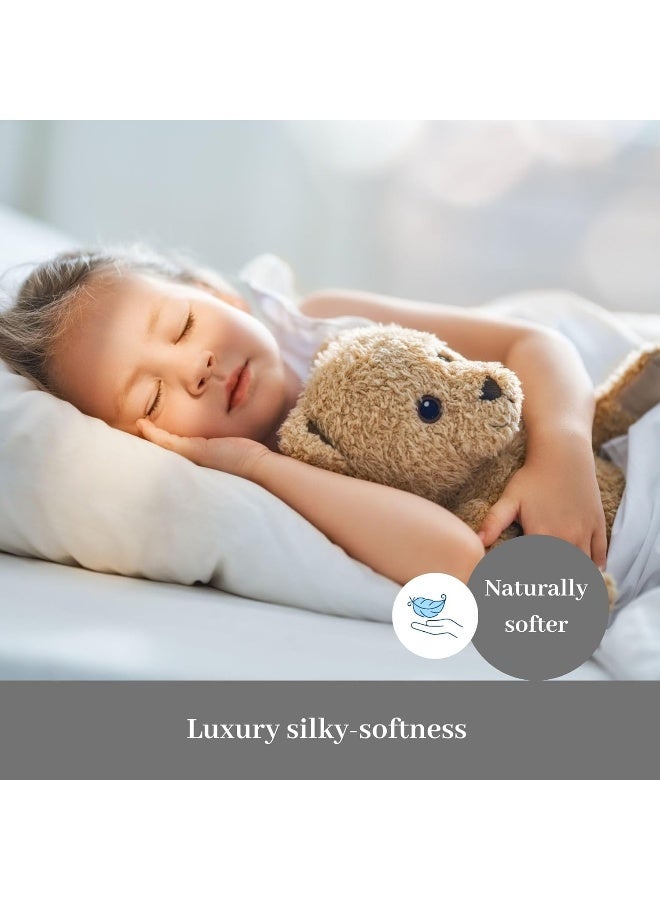 DreamFit Degree 4 Made in The USA 100% Egyptian Cotton Sheets Set Twin XL Blue - Image 3