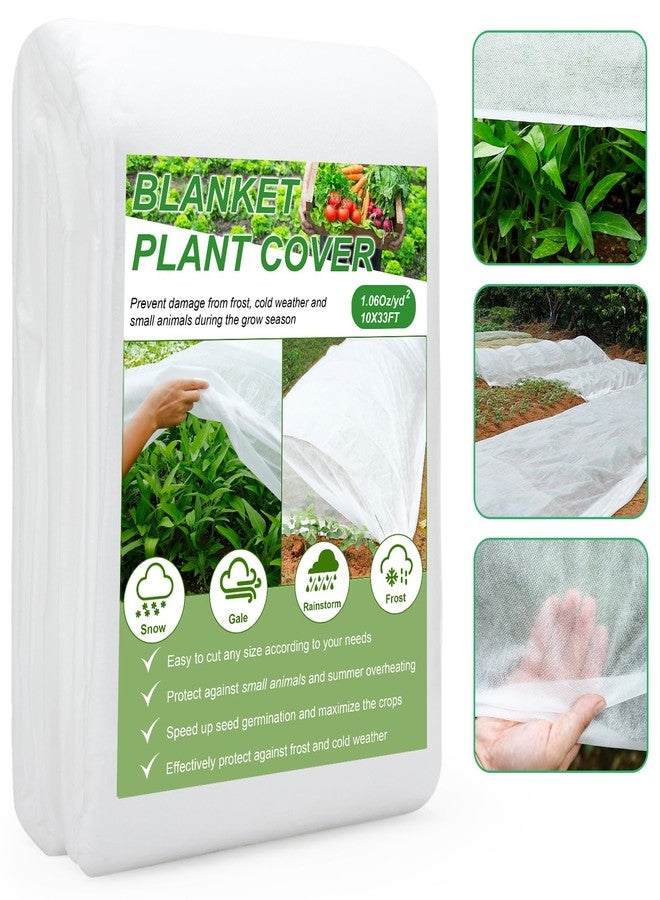 YDSL Plant Cover 10 Ft x 33 Ft Plant Covers Freeze Protection with Ultra Fine Mesh Reusable Floating Row Cover Netting for Plants Vegetables Flowers Fruits Frost Sun Protection 1.06oz/yd² - Image 1