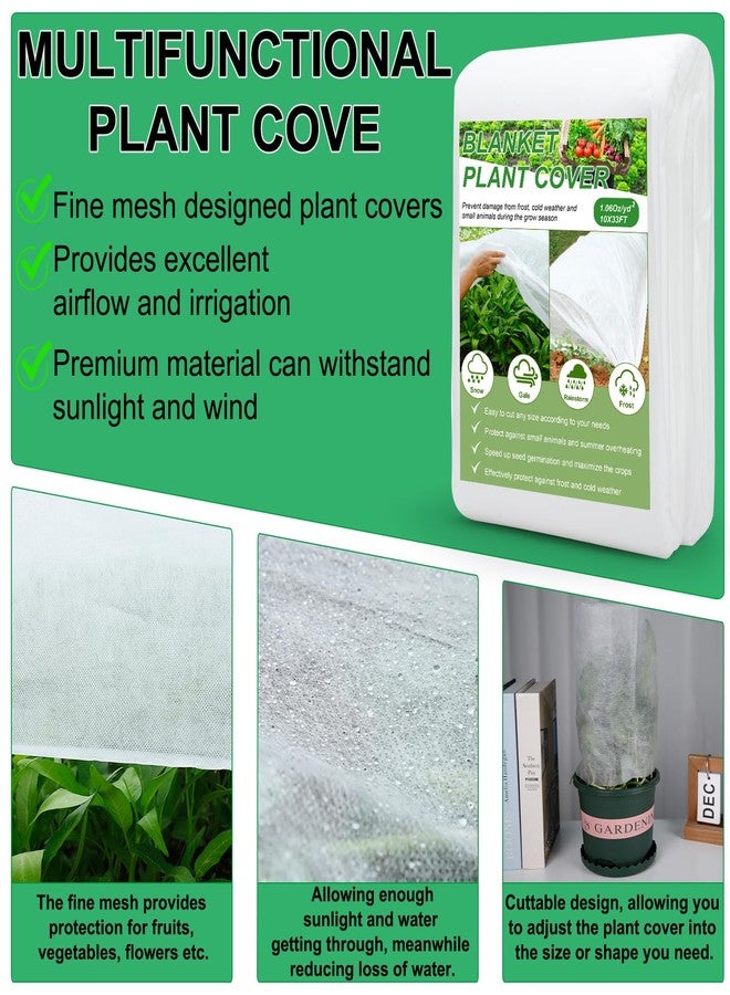 YDSL Plant Cover 10 Ft x 33 Ft Plant Covers Freeze Protection with Ultra Fine Mesh Reusable Floating Row Cover Netting for Plants Vegetables Flowers Fruits Frost Sun Protection 1.06oz/yd² - Image 3