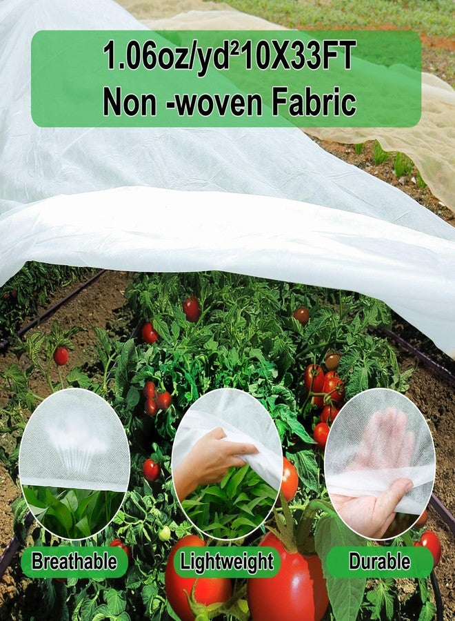YDSL Plant Cover 10 Ft x 33 Ft Plant Covers Freeze Protection with Ultra Fine Mesh Reusable Floating Row Cover Netting for Plants Vegetables Flowers Fruits Frost Sun Protection 1.06oz/yd² - Image 2