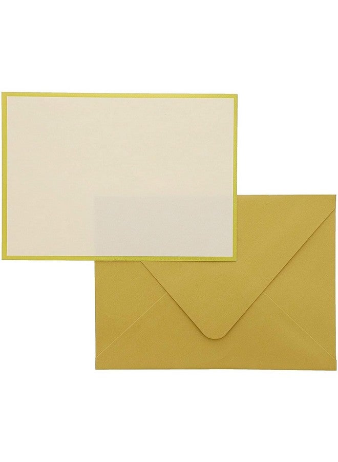 Sustainable Greetings 48 Pack Blank Invitation Cards And Envelopes Gold Foil Border 4 X 6 Inches - Image 2