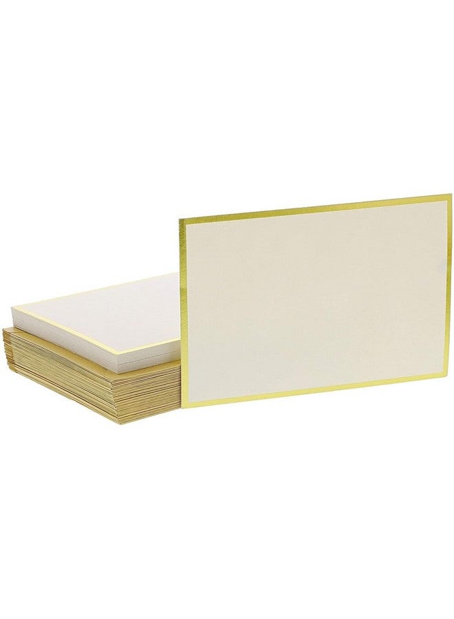 Sustainable Greetings 48 Pack Blank Invitation Cards And Envelopes Gold Foil Border 4 X 6 Inches - Image 3