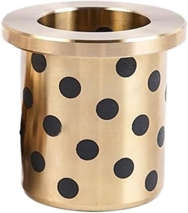 Graphite Brass Sleeve Oil-Free Flange Self-lubricating Bushing JFB8x12x25 8x12x30 10x12x10 10x12x12 10x12x15 10x12x20 10x14x8(1Pcs,10x12x10-16x2) - Image 1