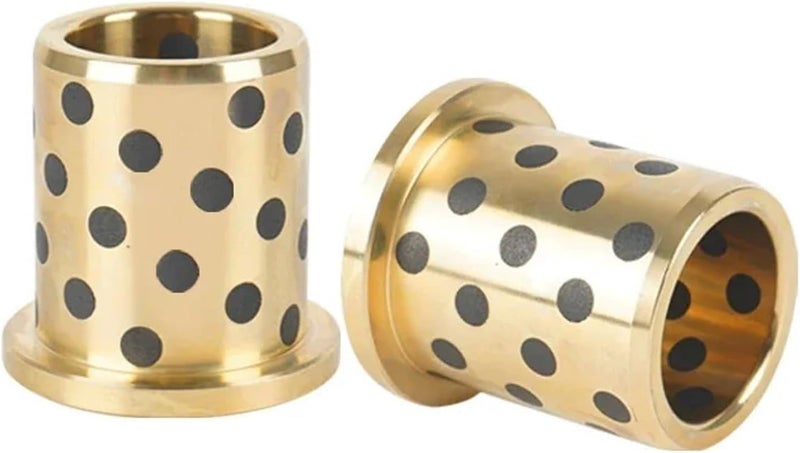 Graphite Brass Sleeve Oil-Free Flange Self-lubricating Bushing JFB8x12x25 8x12x30 10x12x10 10x12x12 10x12x15 10x12x20 10x14x8(1Pcs,10x12x10-16x2) - Image 3