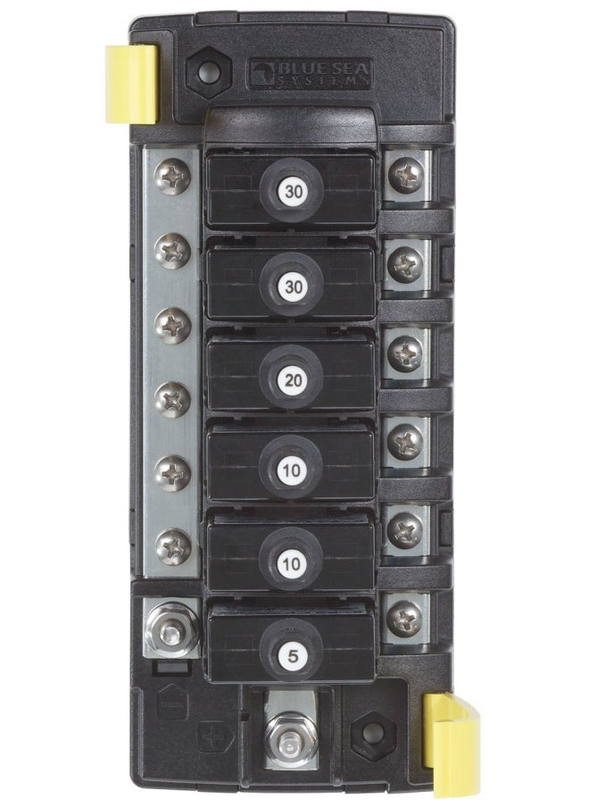 Blue Sea Systems Circuit Breaker Block St Clb 6 Circuits With Grounding  - Image 2