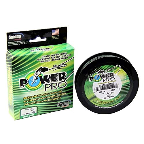 Power Pro خط صيد مضفر باور برو - أخضر طحلبي - 65 رطل - 150 ياردة/135 متر (21100650150E) - Image 1