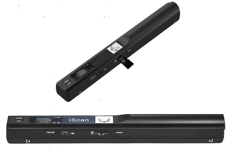 Microware 900DPI iScan Wireless Scanner HD Portable Hand Held Mini Portable Scanner - Black - Image 1