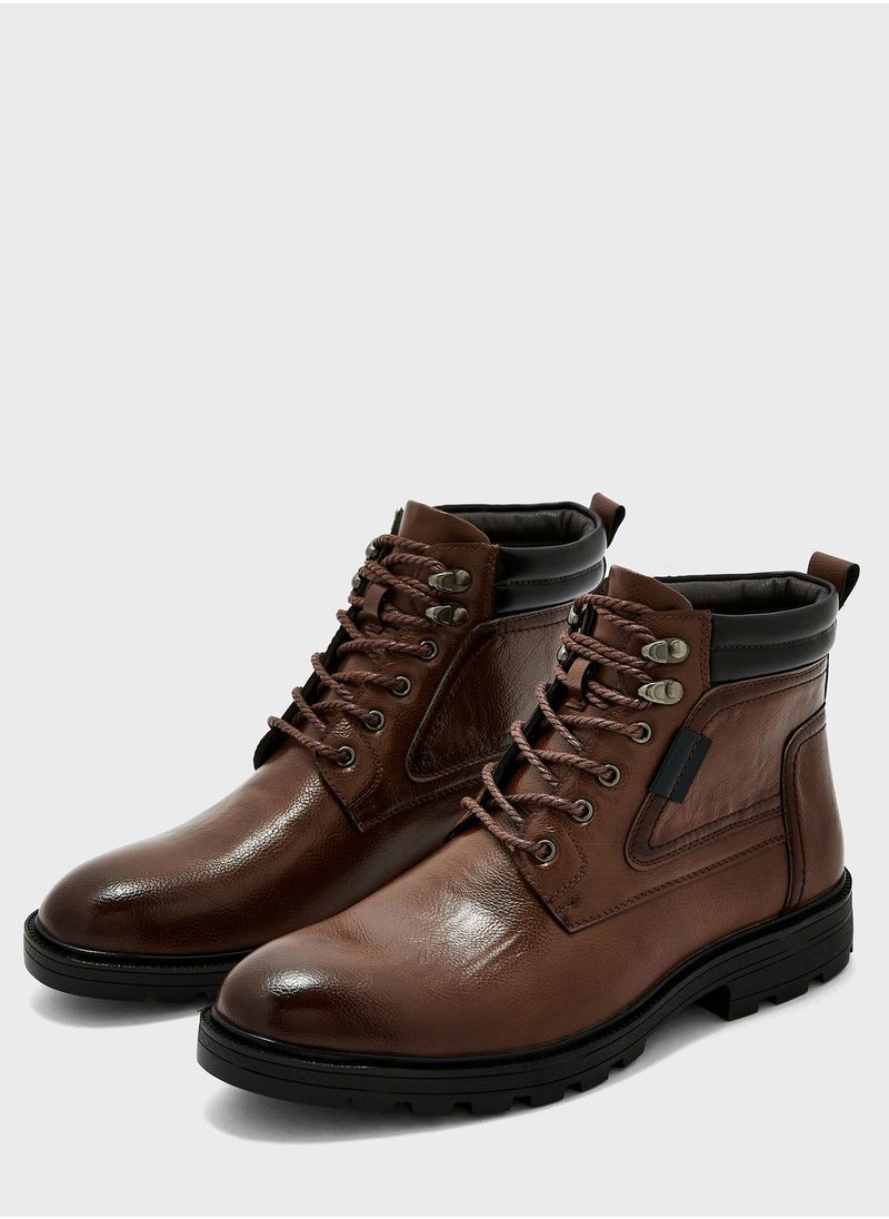 Robert Wood - Casual Laced Boots - Image 1