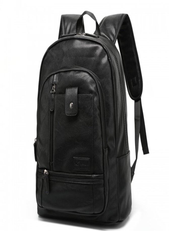 North Wolfman Casual Leather Shoulder Bag, Laptop backpack  - Image 2