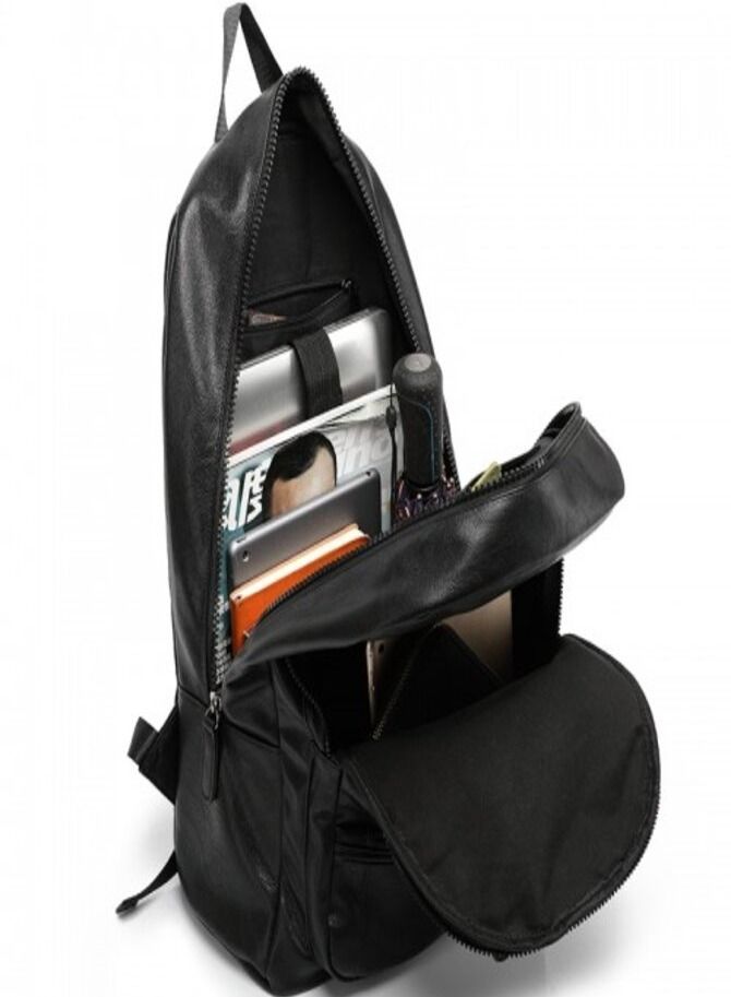 North Wolfman Casual Leather Shoulder Bag, Laptop backpack  - Image 4