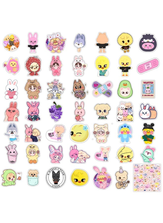 NIBEMINENT 50 Pcs Stray Kids SKZOO Deco Kit Waterproof Stickers, High Definition Printing Bright Colors, Suitable for Laptop Skateboard Luggage Water Bottle Guitar DIY - Image 2