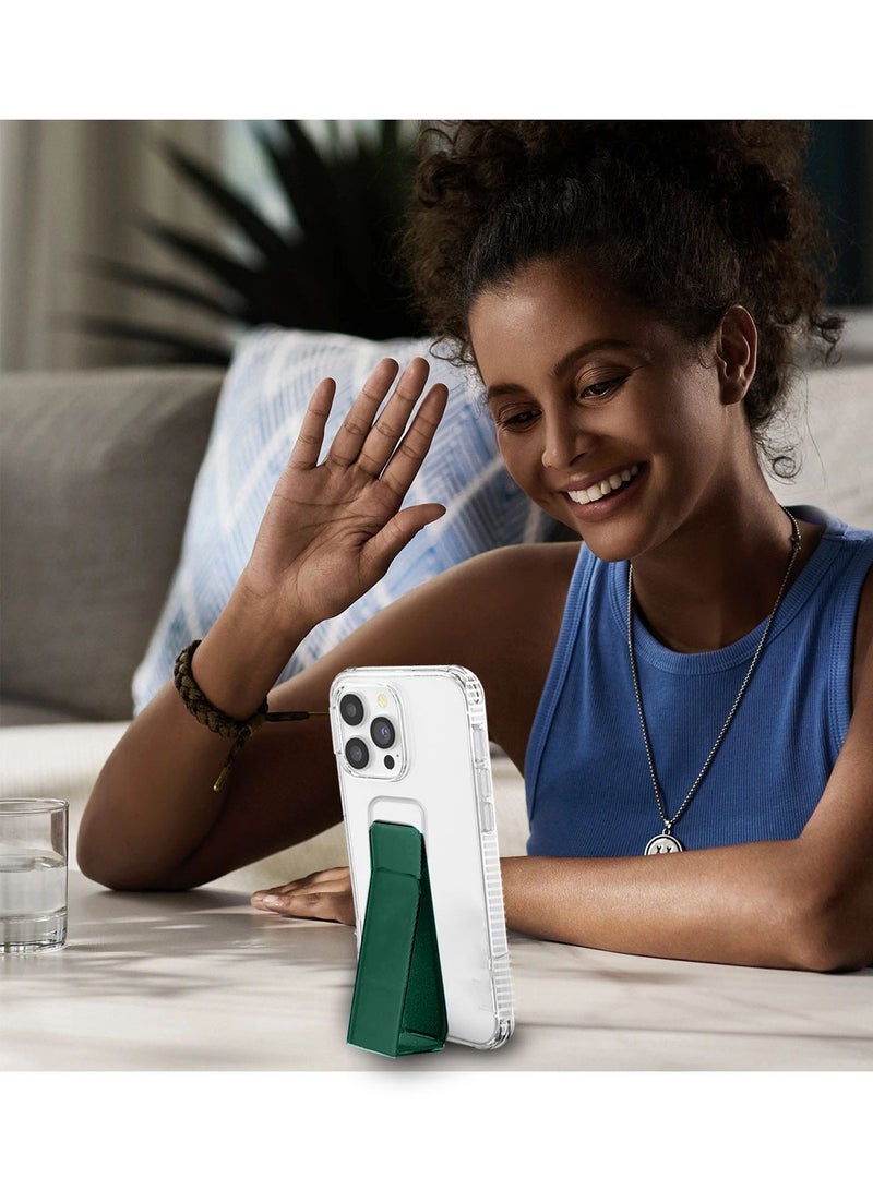 Wtech Apple iPhone 16 Pro Max 2024 TPU Hand Grip Air Pillow Case Cover - Clear/Dark Green - Image 5