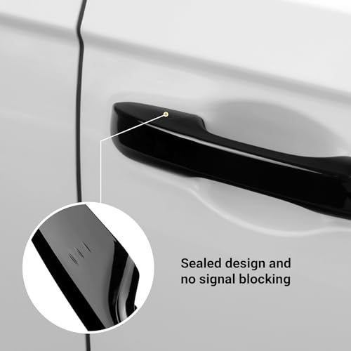 Bercicci Car Door Handle Cover Protector Compatible with Honda 2023-2025 Accord/HRV & 2023-2026 CRV & 2022-2025 Civic Hybrid (Include HEV) Accessories Glossy Black ABS Material - Image 4