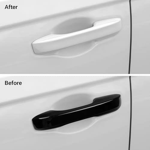 Bercicci Car Door Handle Cover Protector Compatible with Honda 2023-2025 Accord/HRV & 2023-2026 CRV & 2022-2025 Civic Hybrid (Include HEV) Accessories Glossy Black ABS Material - Image 2