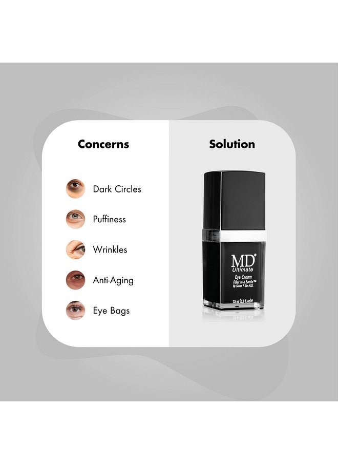 MD Ultimate Eye Cream Under Eye Cream For Reduced Dark Circles Puffiness Wrinkles Bags & Anti Aging Enriched With Collagen Peptides Shea Butter For Firmness Lifting & Moisturization  - Image 2