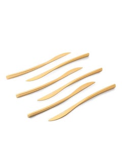 Life Smile 12pcs Cutlery Set, 18/10 Stainless Steel, Flatware Set, 12pcs Dinner Knife, Shine Gold, for Home Kitchen, Mirror Polished - Dishwasher Safe  - Image 2