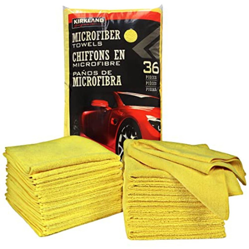 Kirkland Signature Ultra High Pile Premium Microfiber Towels, 36 Count (Pack of 1), Yellow - 713160 - Image 3