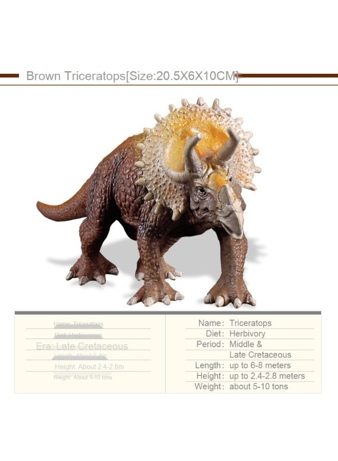 NIBEMINENT Classic Dinosaur Model Toys - Bull Dragon, Sword Dragon, and Triceratops Figurines