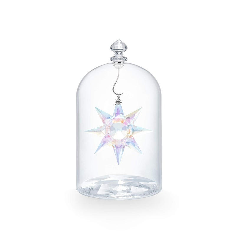 سواروفسكي Swarovski Christmas Ornament 125th Anniversary Senived Edition 2020 Glass Jar & Star Set - Image 1