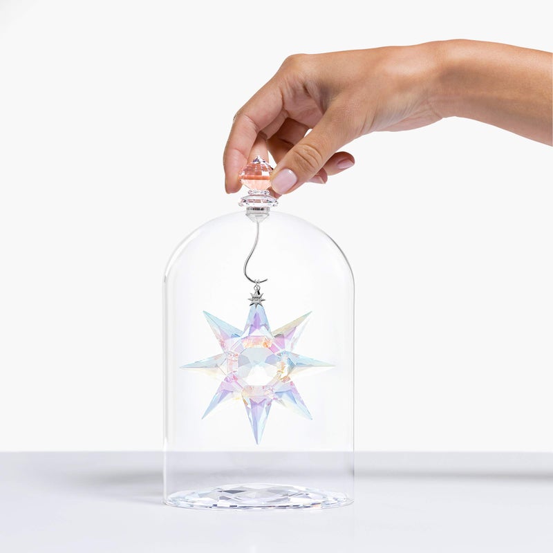 سواروفسكي Swarovski Christmas Ornament 125th Anniversary Senived Edition 2020 Glass Jar & Star Set - Image 2