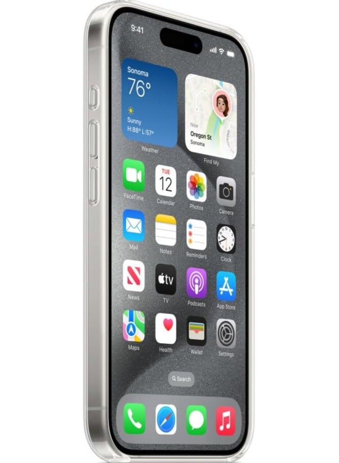 فواتير جراب iPhone 15 Pro Mag Safe - [تقنية محسنة مضادة للاصفرار] مغناطيس N52، رفيع للغاية، حماية من السقوط بدرجة عسكرية، حماية للشاشة والعدسة، جراب شفاف للغاية لهاتف iPhone 15 Pro - Image 2