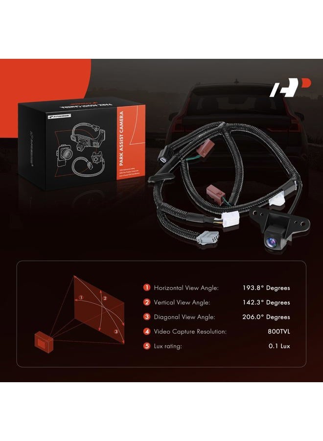 A-Premium Park Assist Camera Rear View Backup Reverse Camera Compatible with Select Honda Models - 2013 2014 2015 Pilot - Replace# 39530SZAA21 - Image 2