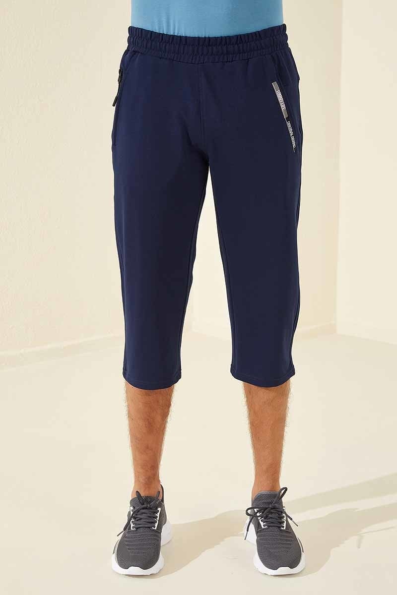 Tommy Life Indigo Men's Front Pocket Detailed Standard Pattern Classic Leg Capri-83092_1  - Image 1