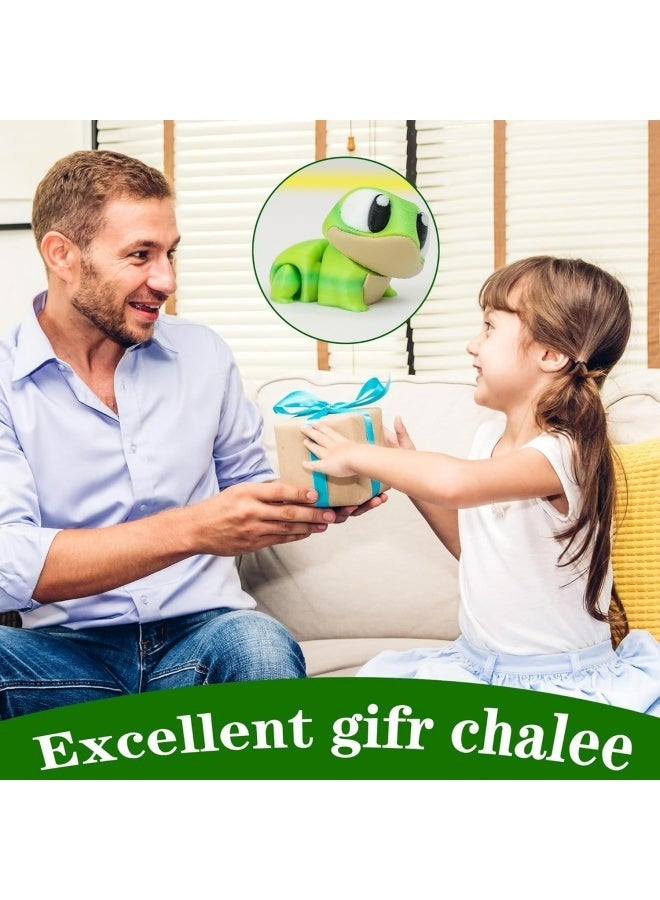 3D Printed Mini Frog 4 Pcs for Office Desktop Ornament Small Animal Party and Home Decor Gift for Frog Lovers - Image 3