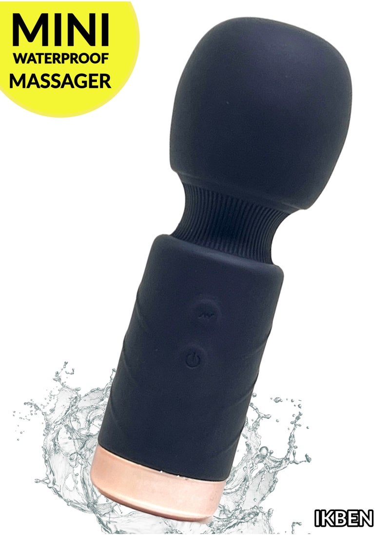 IKBEN - IKBEN Micro Massage Stick – Handheld Massager for Pain Relief, Muscle Relaxation, body and Facial Massage, IPX5 Waterproof, 10 Massage Modes, Compact and Easy to Carry - Image 1