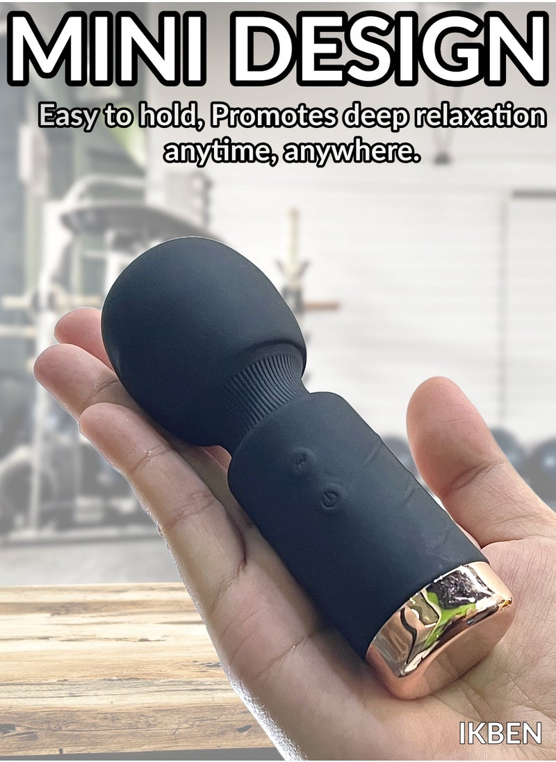 IKBEN - IKBEN Micro Massage Stick – Handheld Massager for Pain Relief, Muscle Relaxation, body and Facial Massage, IPX5 Waterproof, 10 Massage Modes, Compact and Easy to Carry - Image 1