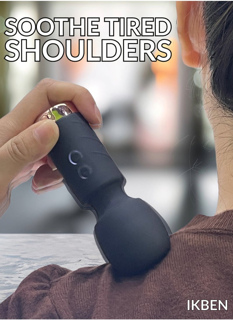 IKBEN - IKBEN Micro Massage Stick – Handheld Massager for Pain Relief, Muscle Relaxation, body and Facial Massage, IPX5 Waterproof, 10 Massage Modes, Compact and Easy to Carry - Image 1