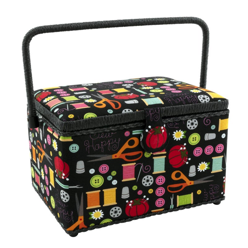 Dritz Dritz Large Sewing Basket Black Sewing Notions