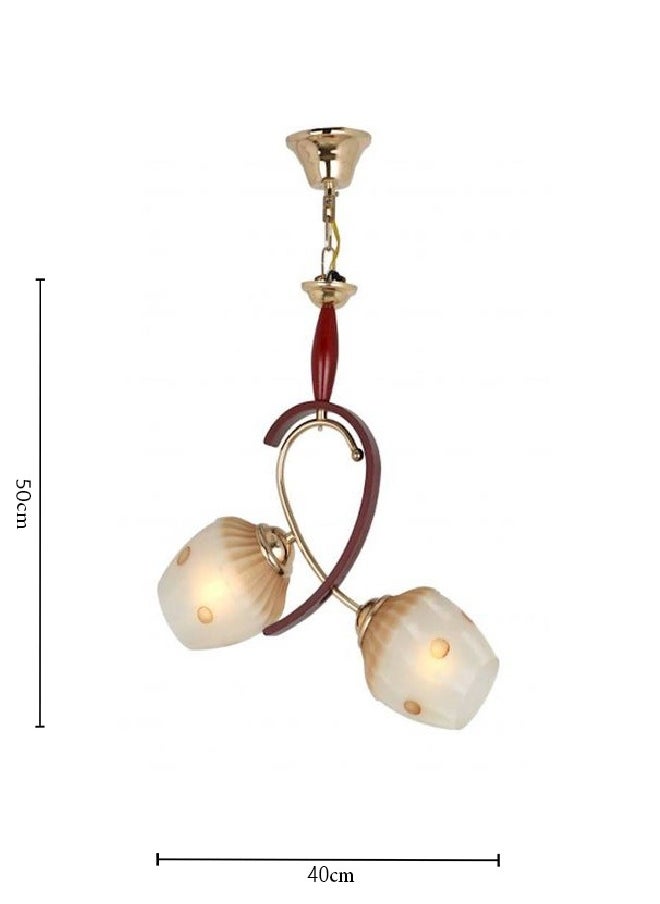 Fiamco Modern chandelier, two pieces - J392-P2-GD  - Image 2