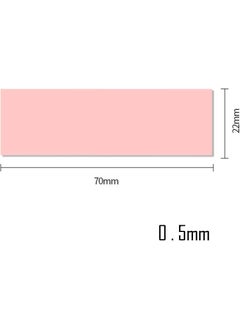 Wozlo 0.5MM*22*70MM Thermal Pad M2 SSD Chipset Cooler - 7X2CM High Conductivity - Pink - 9W/MK  - Image 4