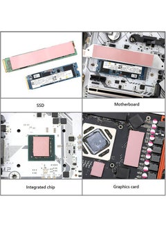Wozlo 0.5MM*22*70MM Thermal Pad M2 SSD Chipset Cooler - 7X2CM High Conductivity - Pink - 9W/MK  - Image 5