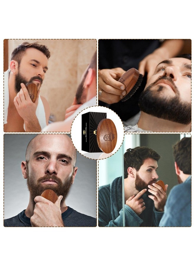 Sosoon Beard Brush For Men, 100% Pure Boar Bristle Beard Brush, Beard Grooming Set Including Beard Comb, 2 Pcs Mustache Scissors, And Travel Bag - Image 4