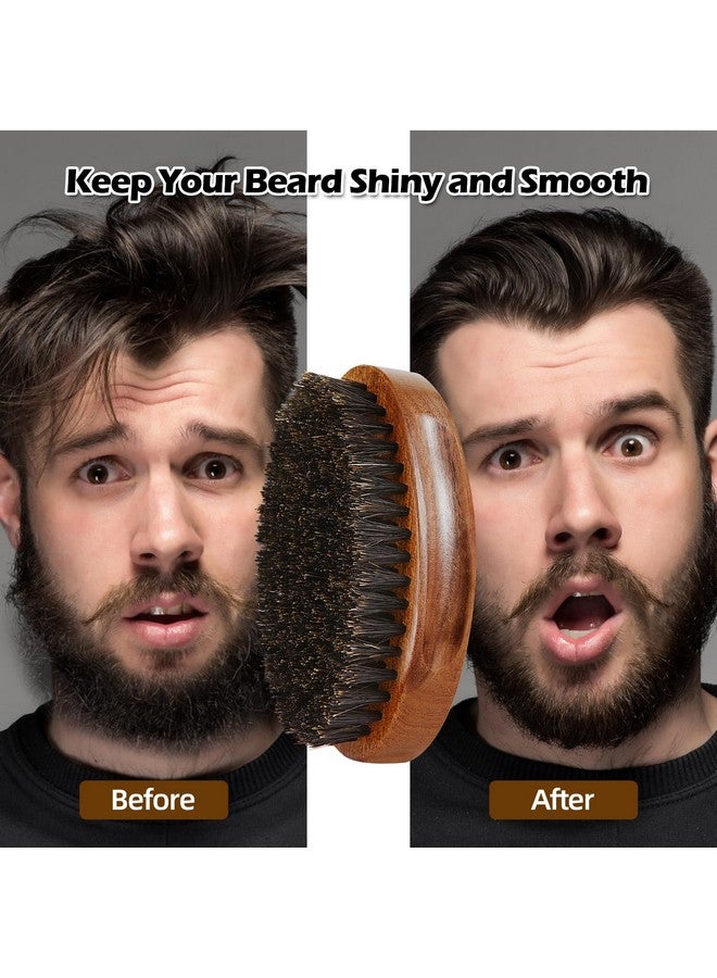 Sosoon Beard Brush For Men, 100% Pure Boar Bristle Beard Brush, Beard Grooming Set Including Beard Comb, 2 Pcs Mustache Scissors, And Travel Bag - Image 3