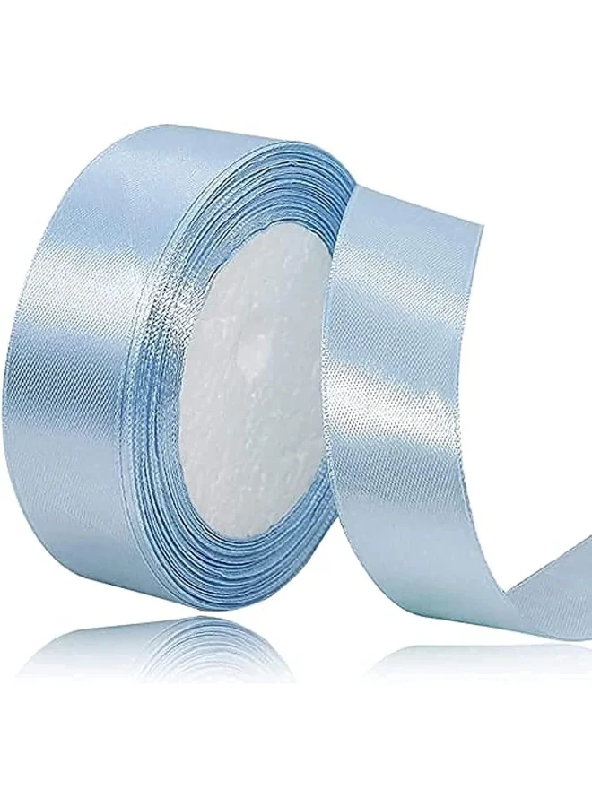 Share the Love Share the love 24mm Satin Ribbon - 25 Yards Length - Light Blue - Smooth & Shiny Crafting Ribbon for Gift Wrapping, Decorations, DIY & Sewing