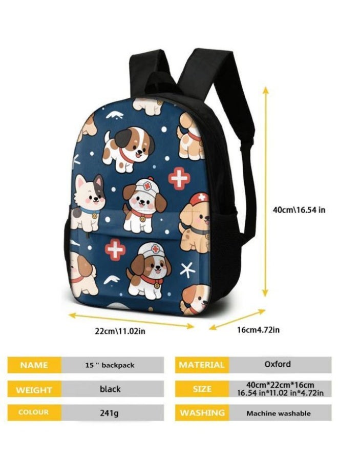 [Super new special offer] Cartoon theme bag three-piece set | double-shoulder + hand-held + storage pen bag | gift self-use good-looking - 852  - Image 5