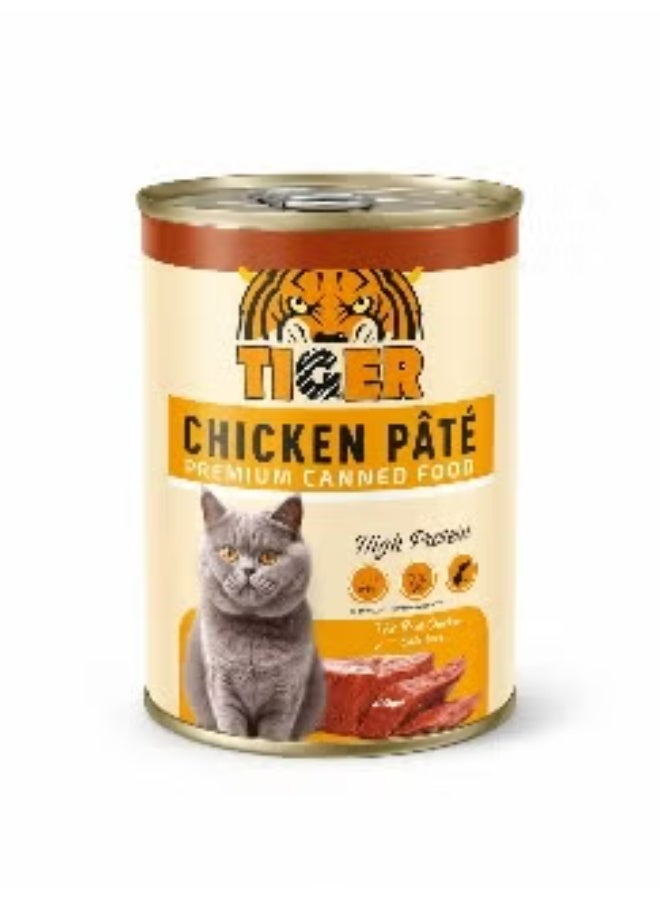 Wet Food Tiger cat can food chicken 400 gm Pack of 6