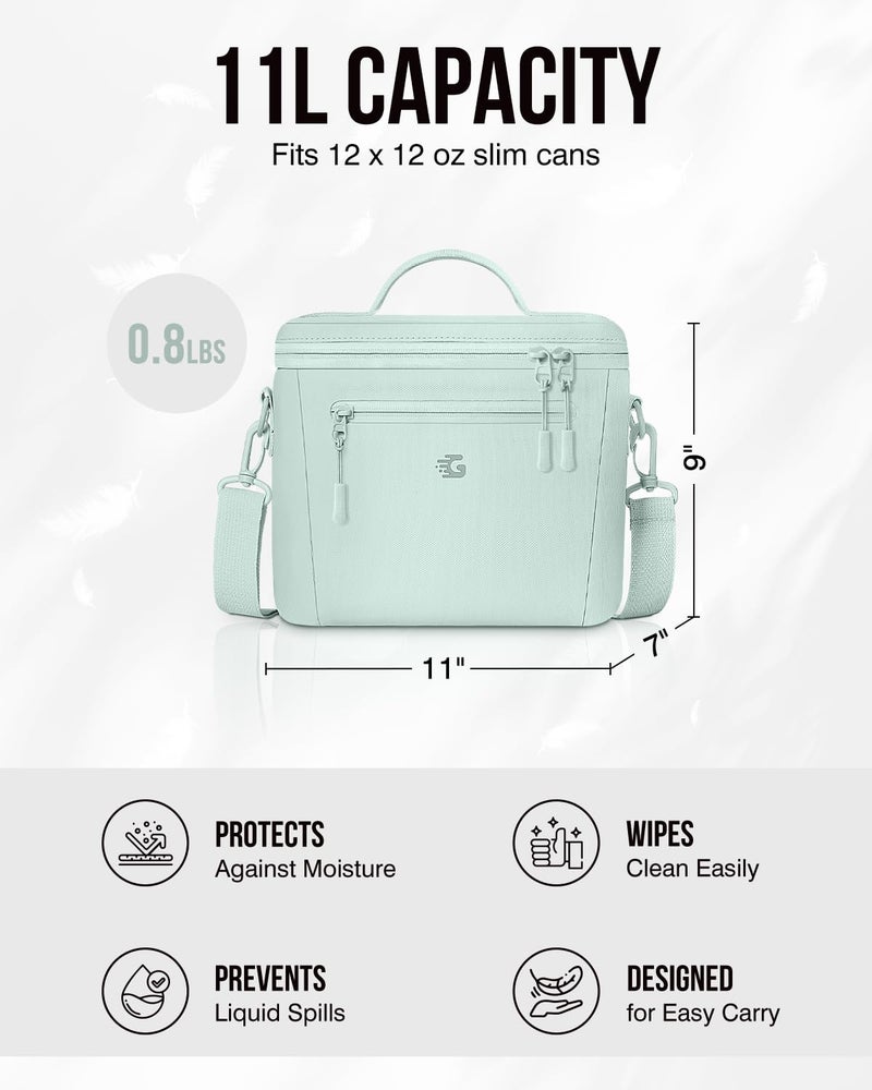 GLORIEROO Insulated Lunch Box Bag Women - Waterproof Leakproof Lightweight Reusable Cooler for Work Picnic - Image 5