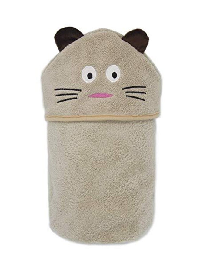 إسكدنيا منشفة حمام بغطاء رأس على شكل وجه حيوان - Image 2