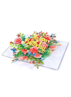 CUT POPUP.COM Cutpopup Happy Birthday Floral, Birthday Card Pop Up, 3D Popup Greeting Card (Happy Birthday Floral)  - Image 5