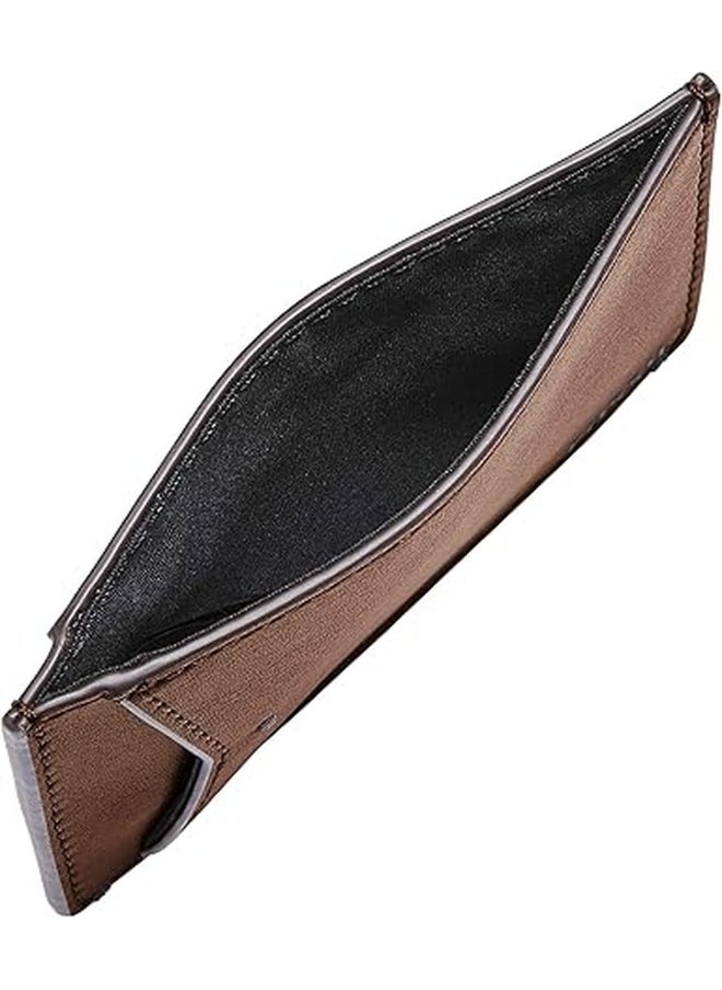FOSSIL - Fossil Men's Joshua Vegan Cactus Slim Minimalist Card Case Front Pocket Wallet for Men - Image 1