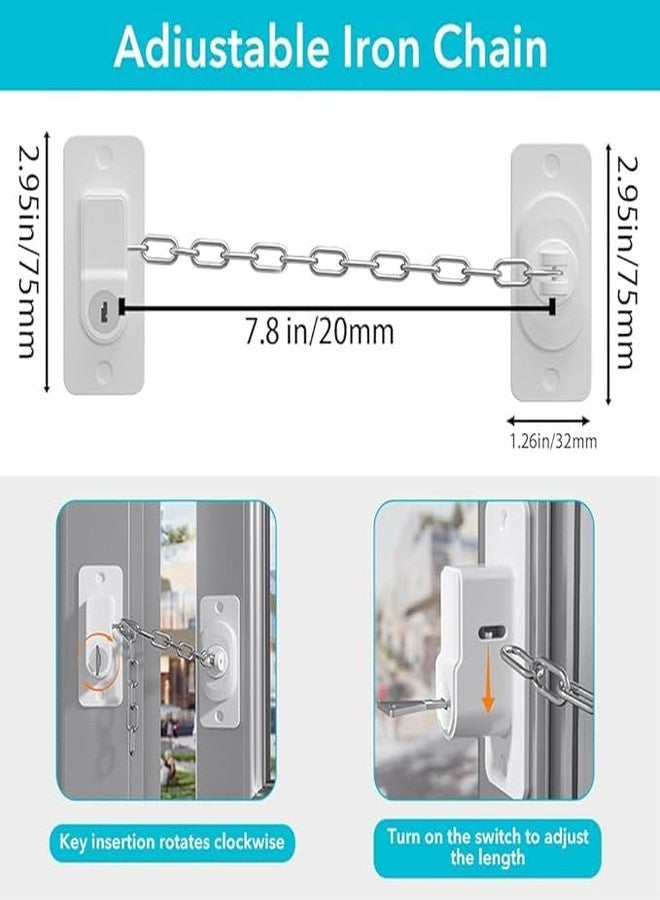 SHOPECOM قفل أمان للأطفال من SHOPECOM مع مفاتيح، قفل أمان لباب الثلاجة، قفل أمان للخزائن والأدراج، قفل أمان ذاتي اللصق للخزائن للأطفال والكبار (قطعة واحدة) - Image 4