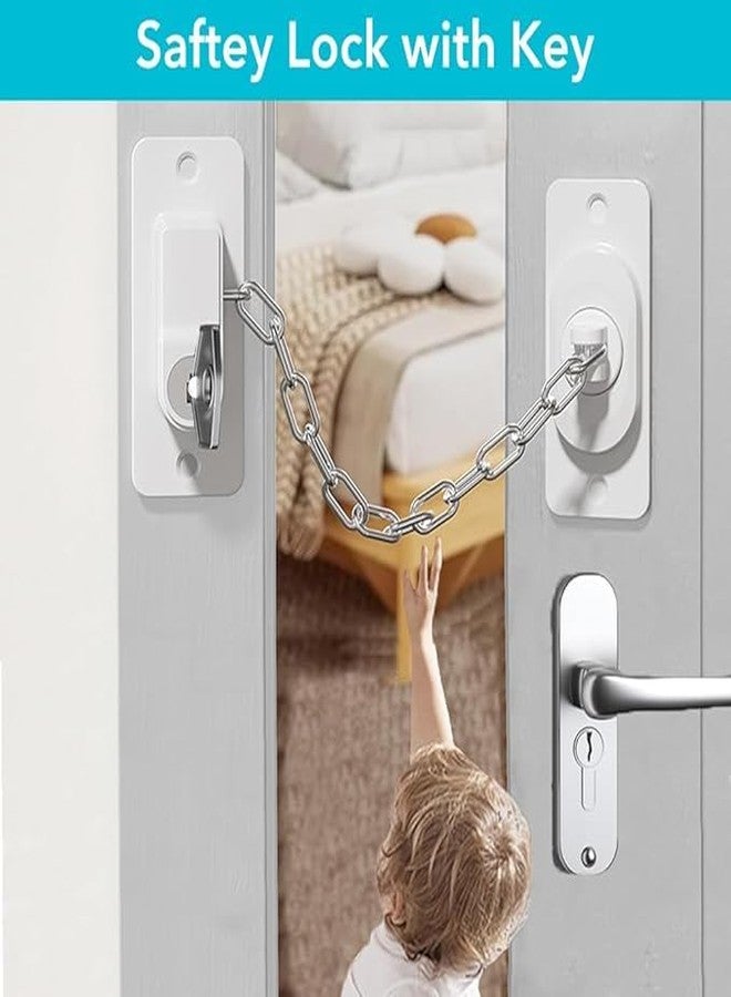 SHOPECOM قفل أمان للأطفال من SHOPECOM مع مفاتيح، قفل أمان لباب الثلاجة، قفل أمان للخزائن والأدراج، قفل أمان ذاتي اللصق للخزائن للأطفال والكبار (قطعة واحدة) - Image 3